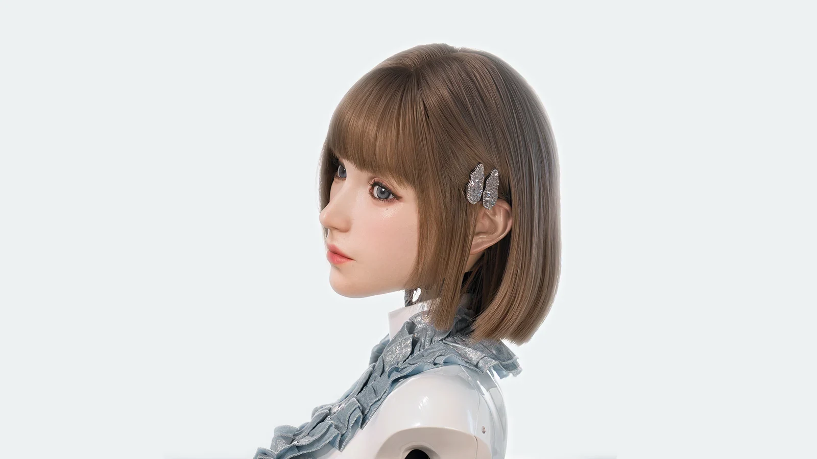 An expressive humanoid face developed by AheadForm