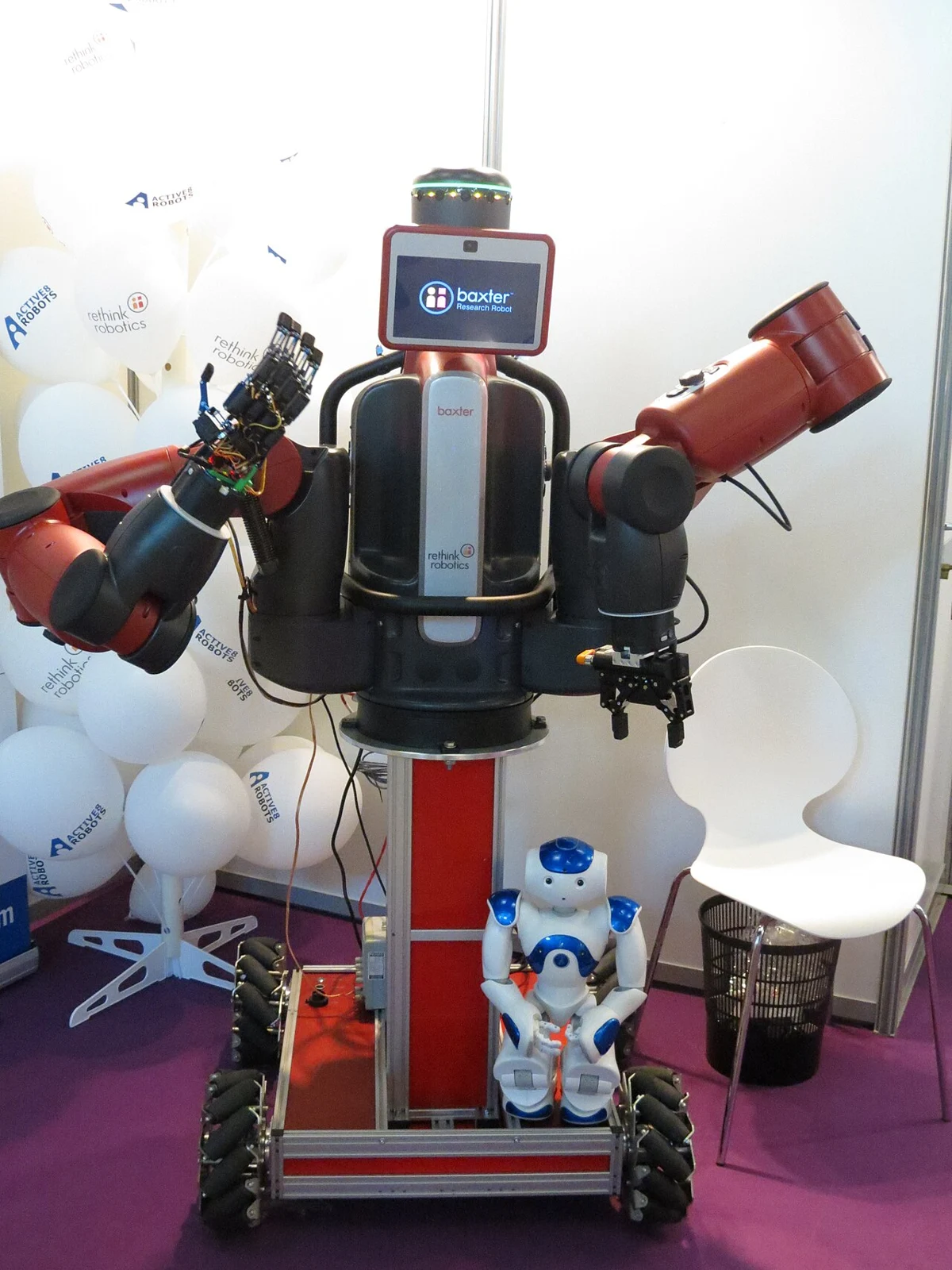 Baxter and NAO robots at Innorobo 2015