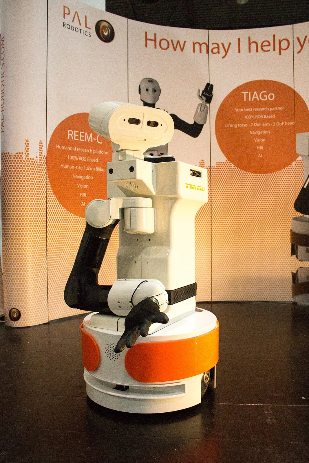A PAL Robotics TIAGo robot at RoboCup 2016
