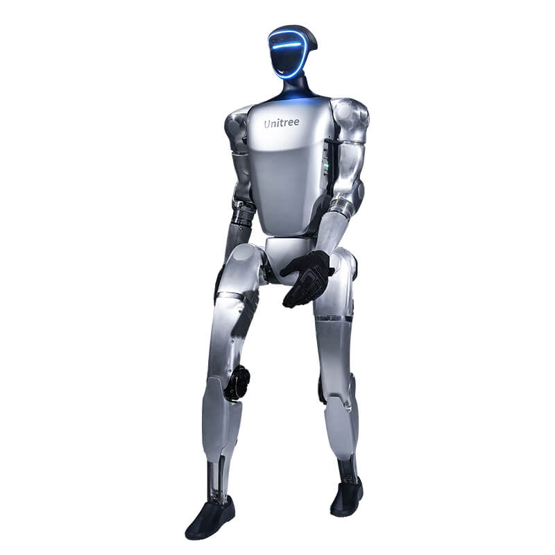 Unitree G1 humanoid robot used as visual context for the G1 Plus hardware update